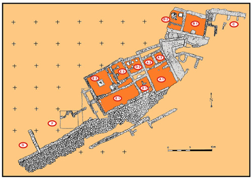Plan of the southeast sector